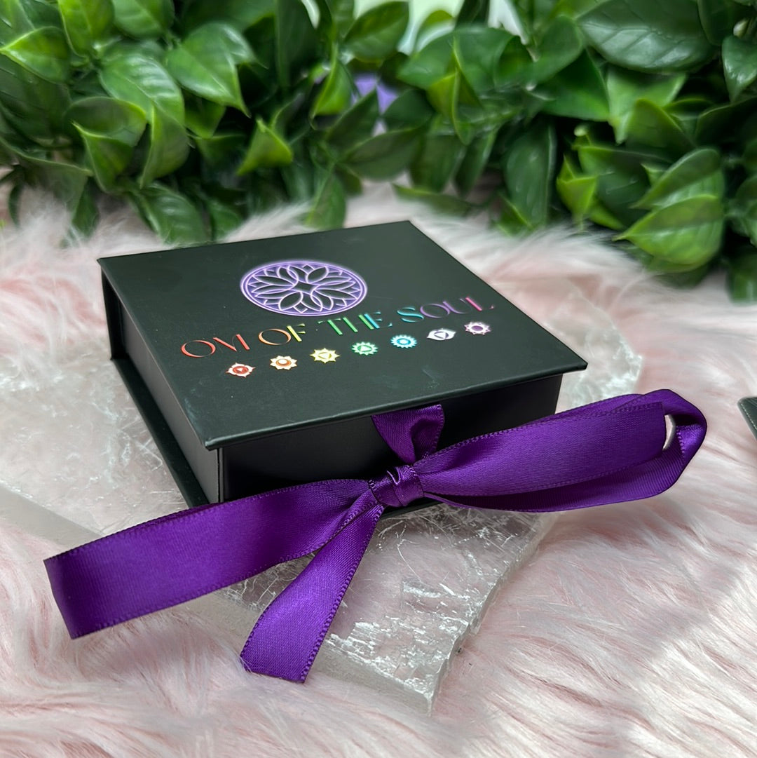 Larimar earrings and ring - OM of the Soul