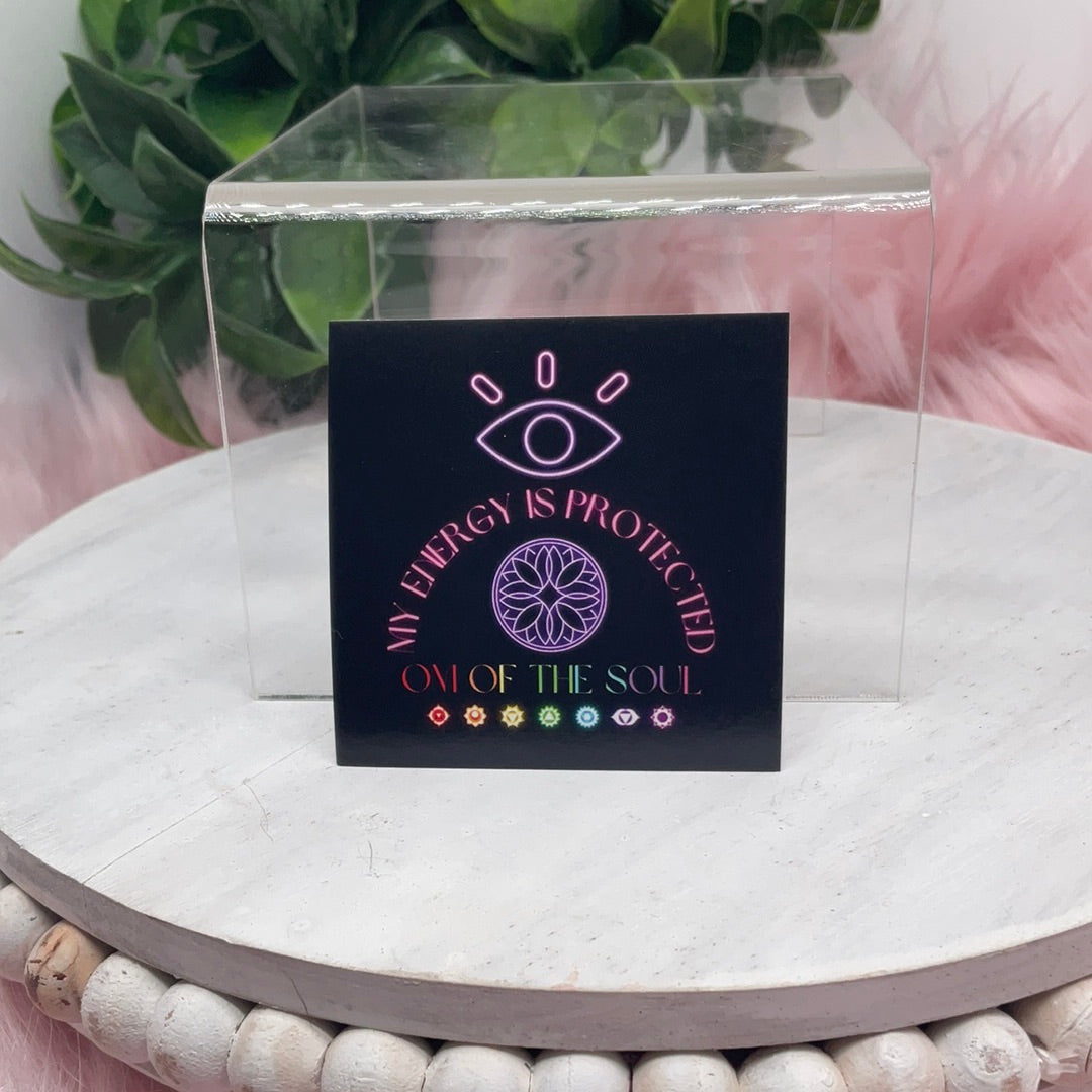 My energy is protected sticker - OM of the Soul